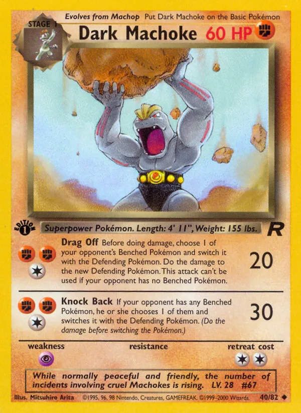 Dark Machoke - Team Rocket