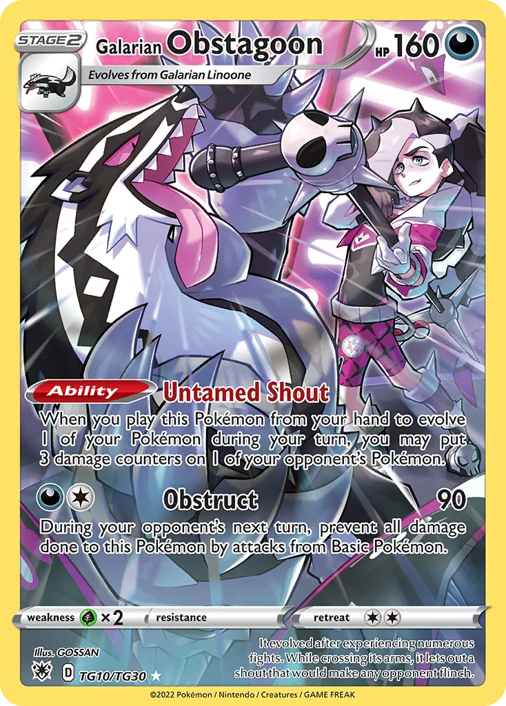 Galarian Obstagoon - Astral Radiance Trainer Gallery