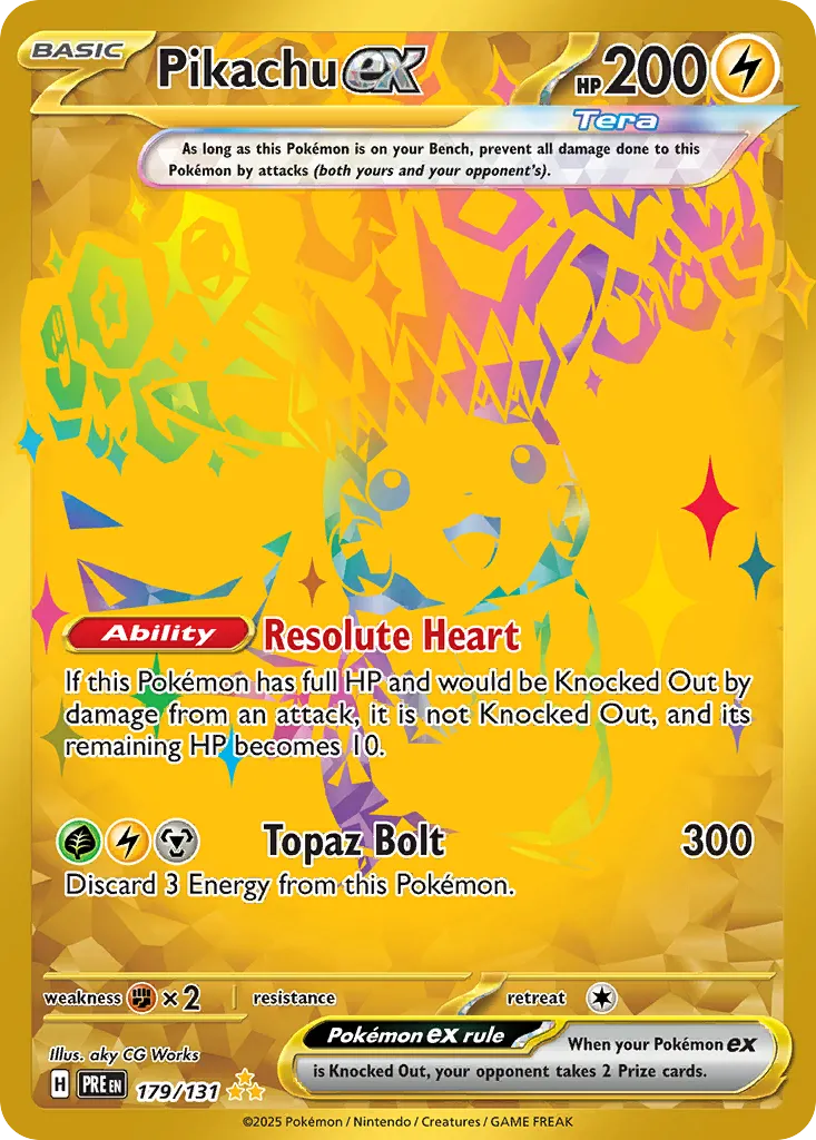 Pikachu ex - Prismatic Evolutions