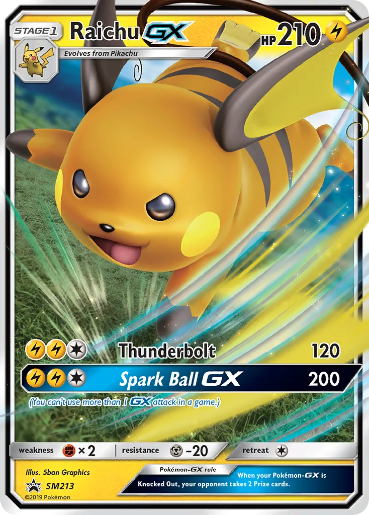 Raichu-GX - SM Black Star Promos