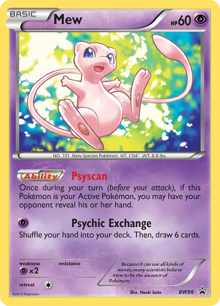 Mew - BW Black Star Promos