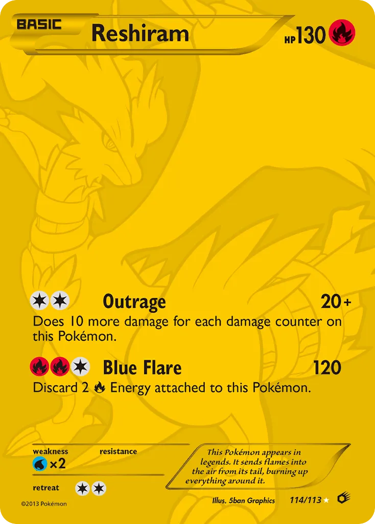 Reshiram - Legendary Treasures