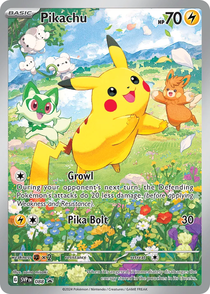 Pikachu - Scarlet & Violet Black Star Promos