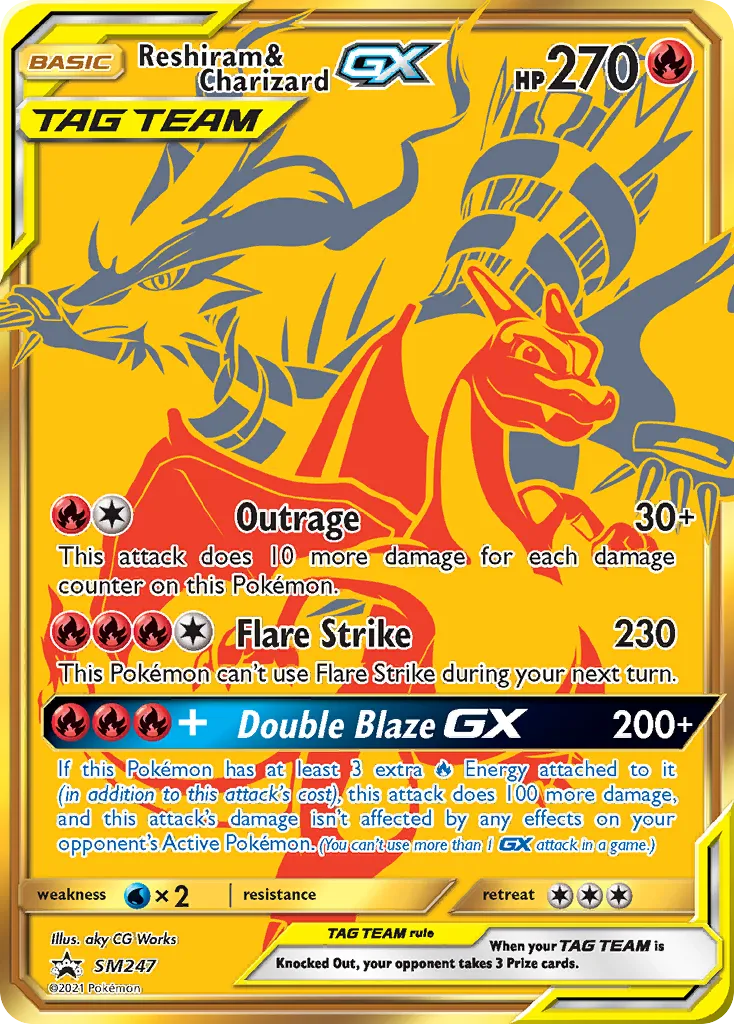 Reshiram & Charizard-GX - SM Black Star Promos