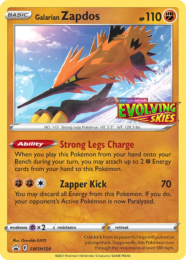 Galarian Zapdos - SWSH Black Star Promos