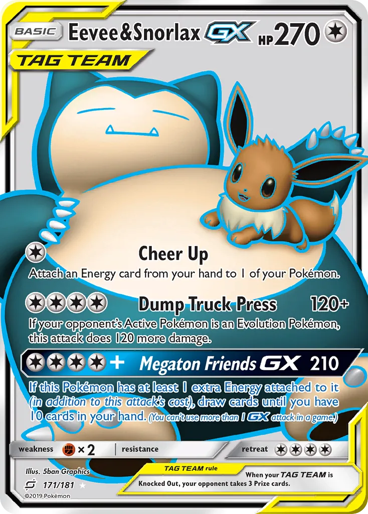 Eevee & Snorlax-GX - Team Up