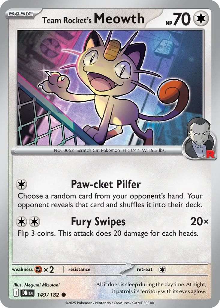 Team Rocket's Meowth - Destined Rivals
