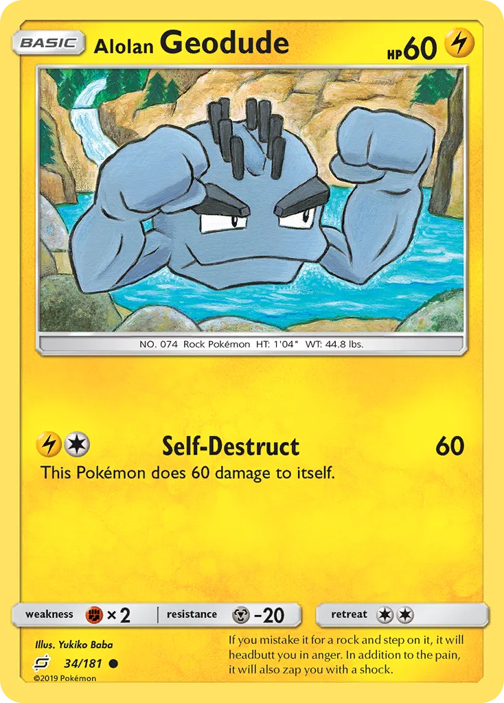 Alolan Geodude - Team Up