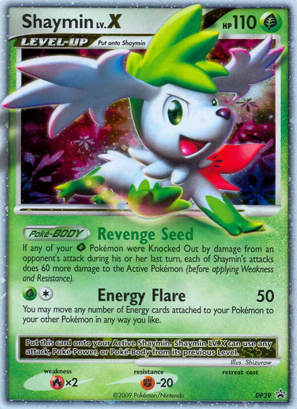 Shaymin LV.X - DP Black Star Promos