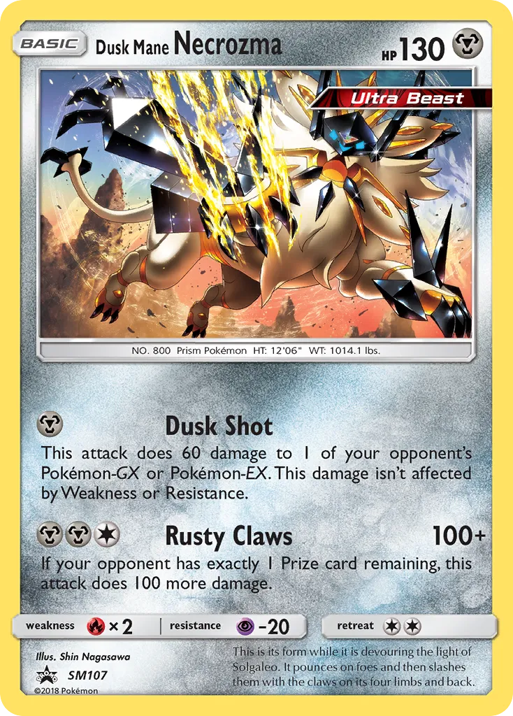 Dusk Mane Necrozma - SM Black Star Promos