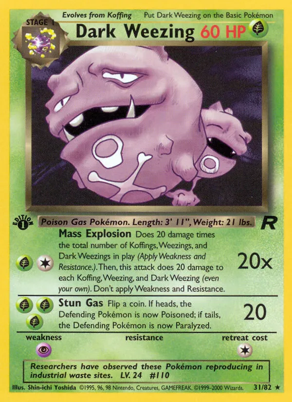 Dark Weezing - Team Rocket