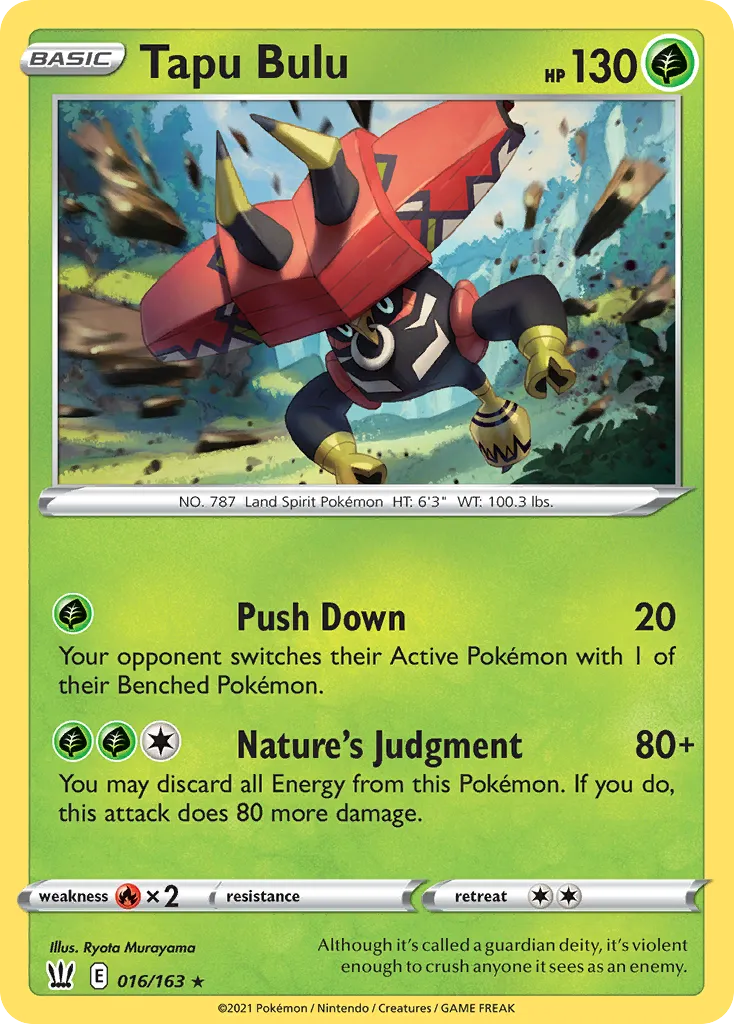 Tapu Bulu - Battle Styles