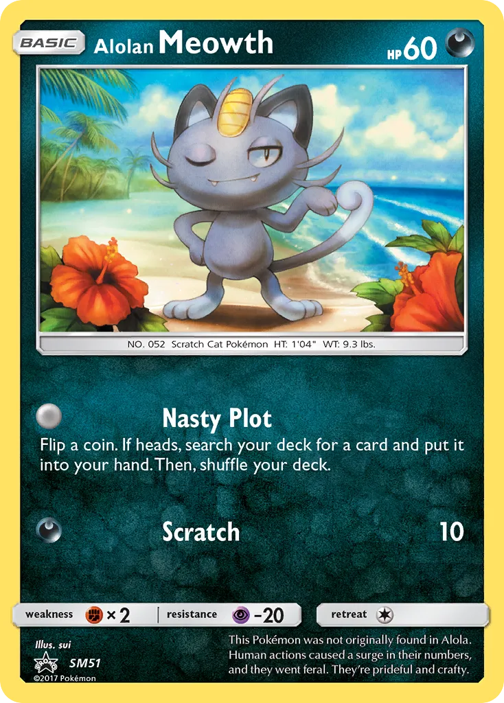 Alolan Meowth - SM Black Star Promos