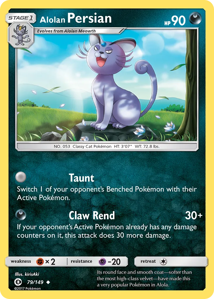 Alolan Persian - Sun & Moon