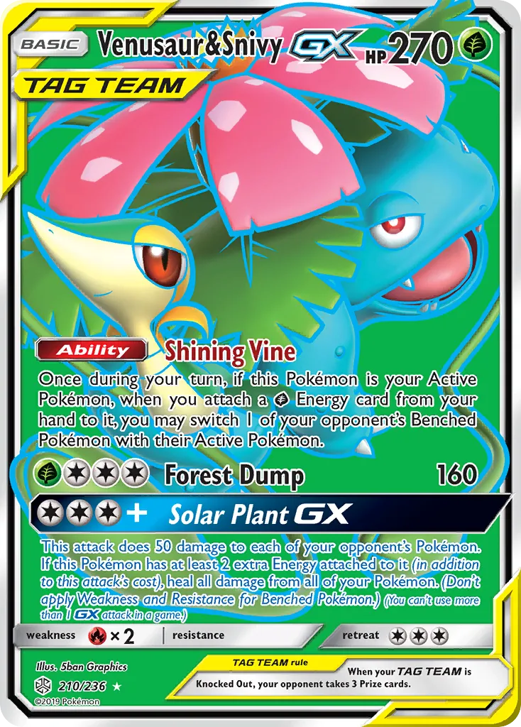 Venusaur & Snivy-GX - Cosmic Eclipse