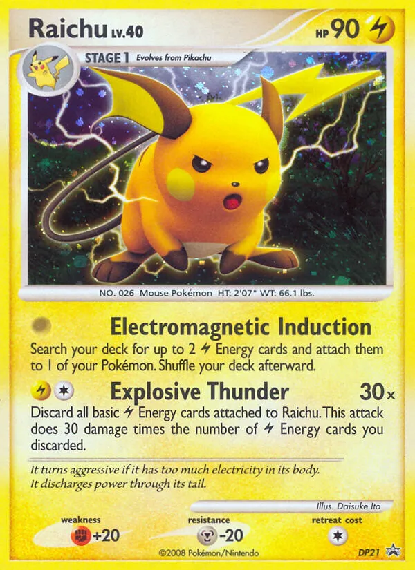 Raichu - DP Black Star Promos