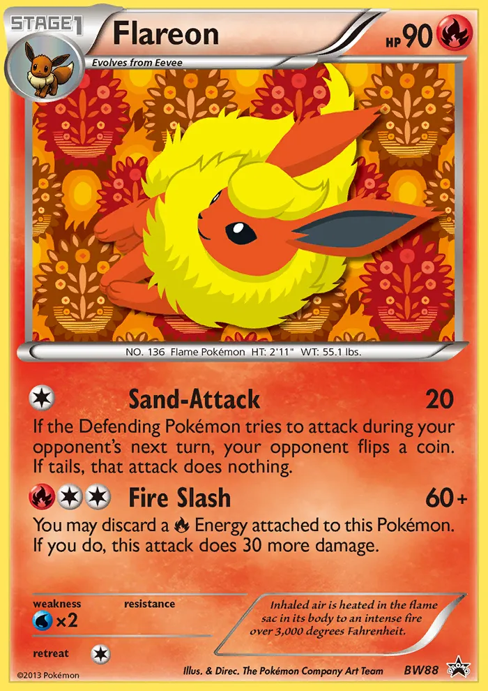 Flareon - BW Black Star Promos