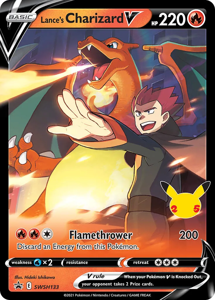 Lance's Charizard V - SWSH Black Star Promos
