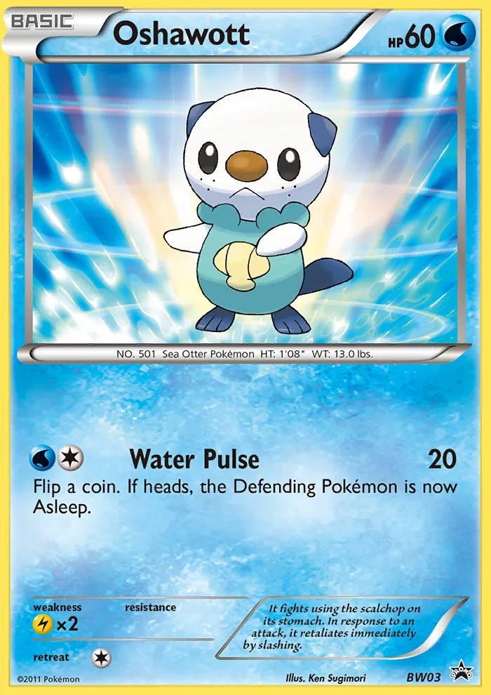 Oshawott - BW Black Star Promos