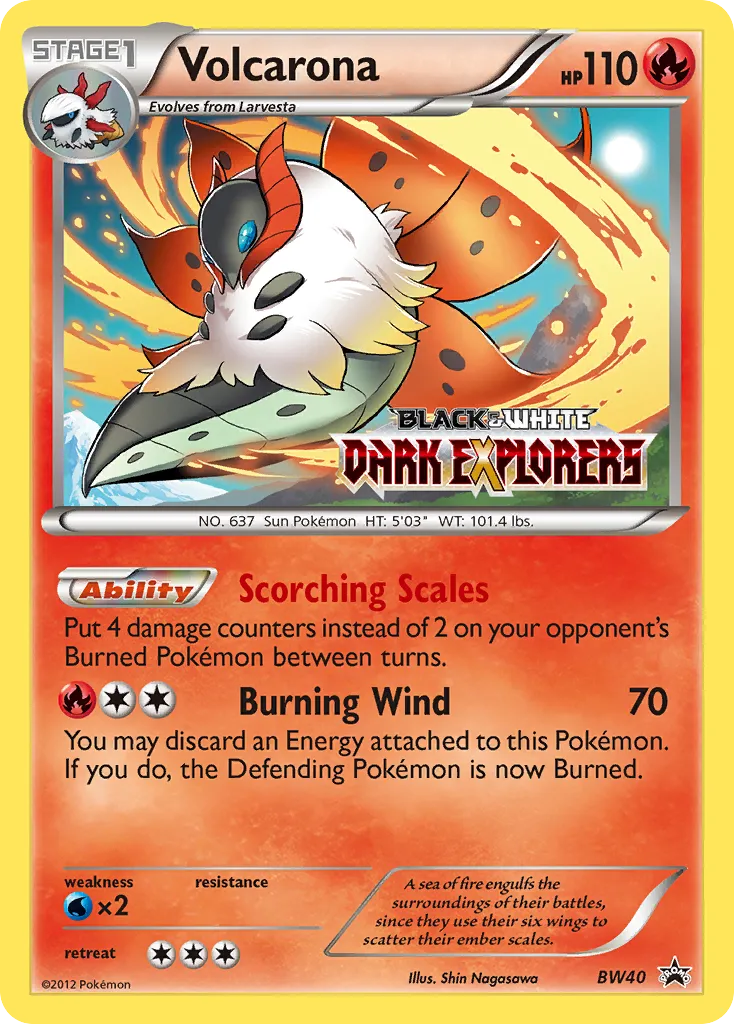 Volcarona - BW Black Star Promos