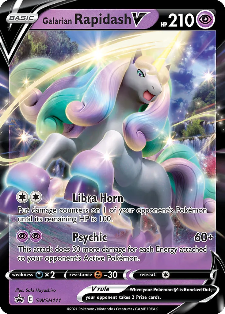 Galarian Rapidash V - SWSH Black Star Promos