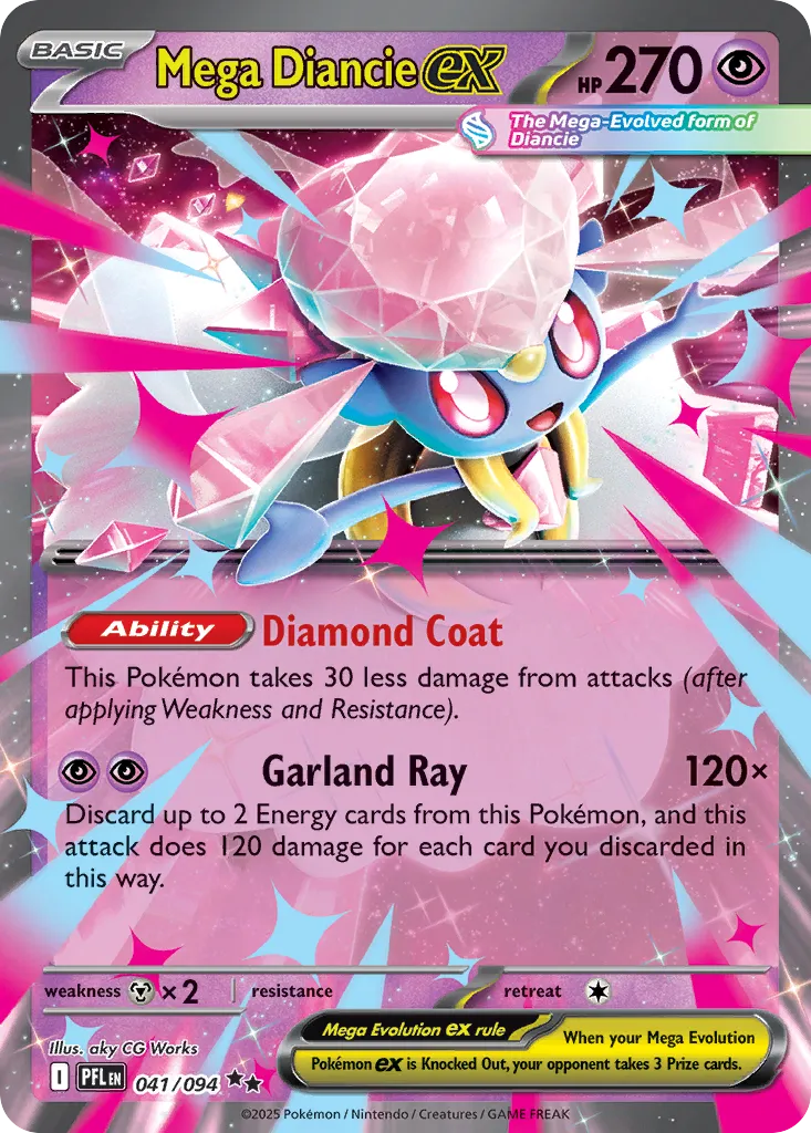 Mega Diancie ex - Phantasmal Flames