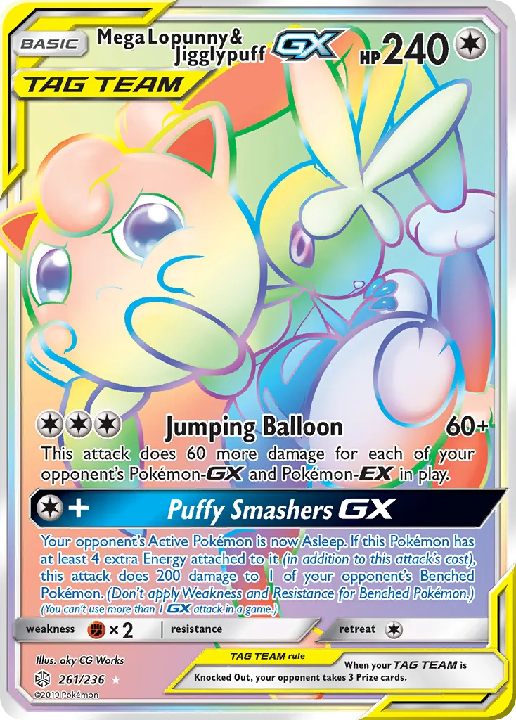 Mega Lopunny & Jigglypuff-GX - Cosmic Eclipse