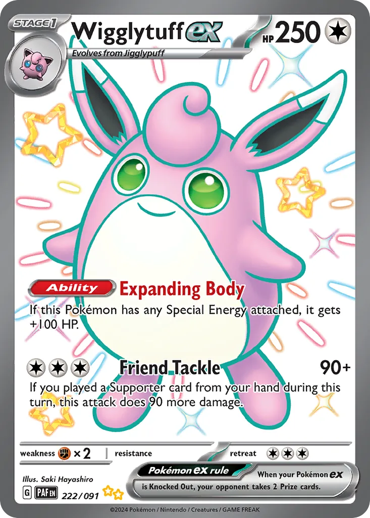 Wigglytuff ex - Paldean Fates