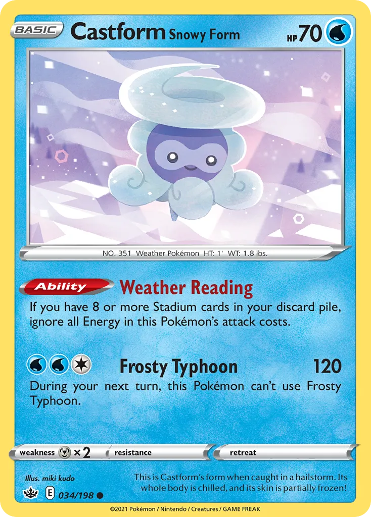 Castform Snowy Form - Chilling Reign