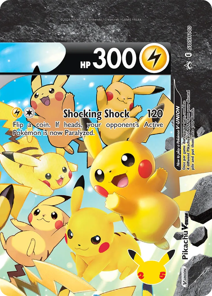Pikachu V-UNION - SWSH Black Star Promos