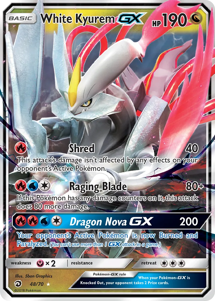 White Kyurem-GX - Dragon Majesty