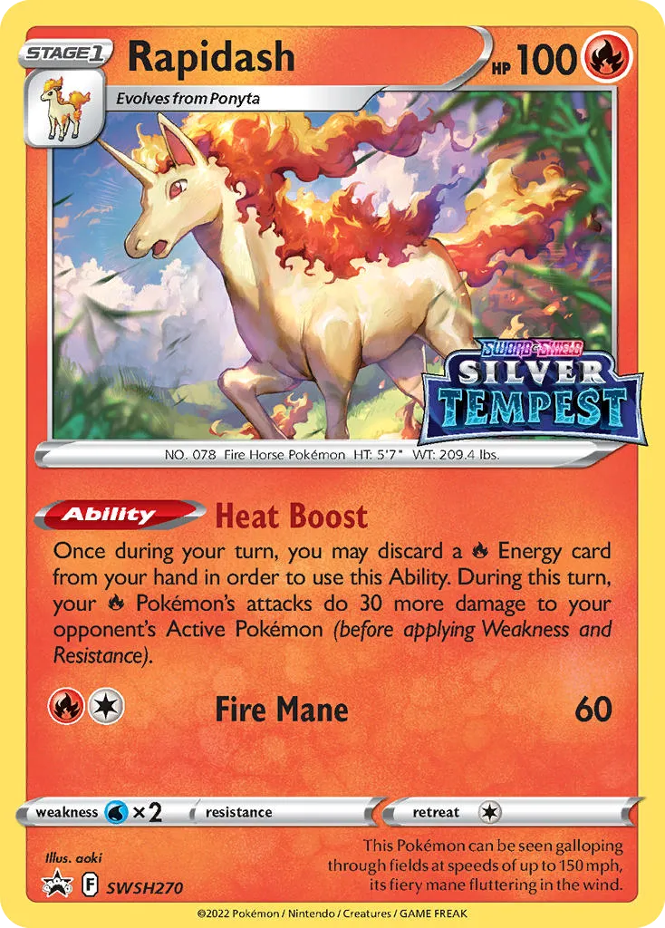 Rapidash - SWSH Black Star Promos