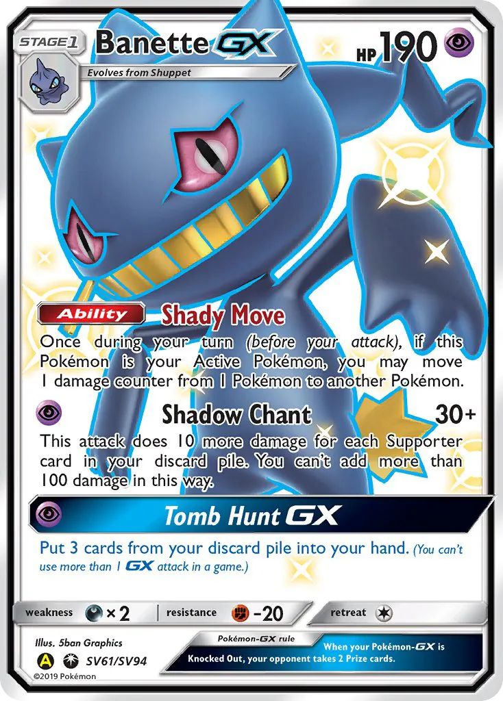 Banette-GX - Hidden Fates Shiny Vault