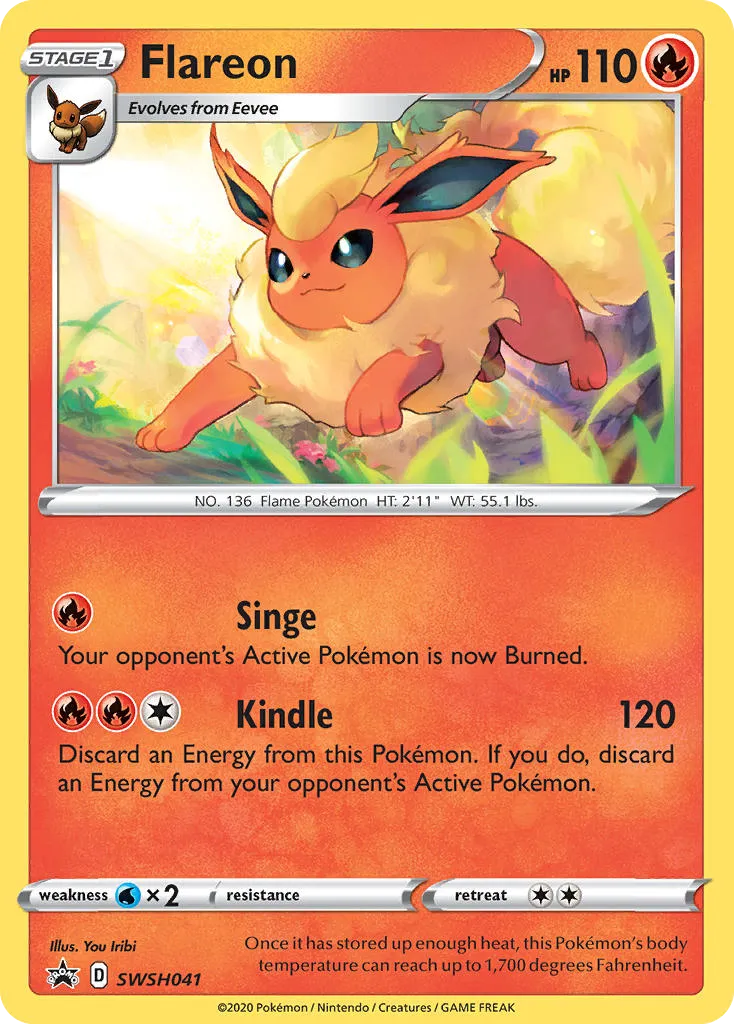 Flareon - SWSH Black Star Promos