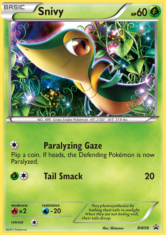 Snivy - BW Black Star Promos