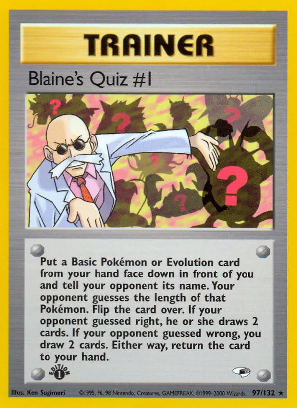 Blaine's Quiz #1 - Gym Heroes