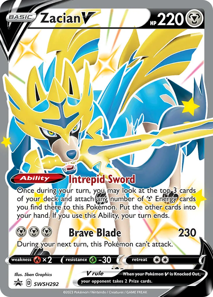 Zacian V - SWSH Black Star Promos