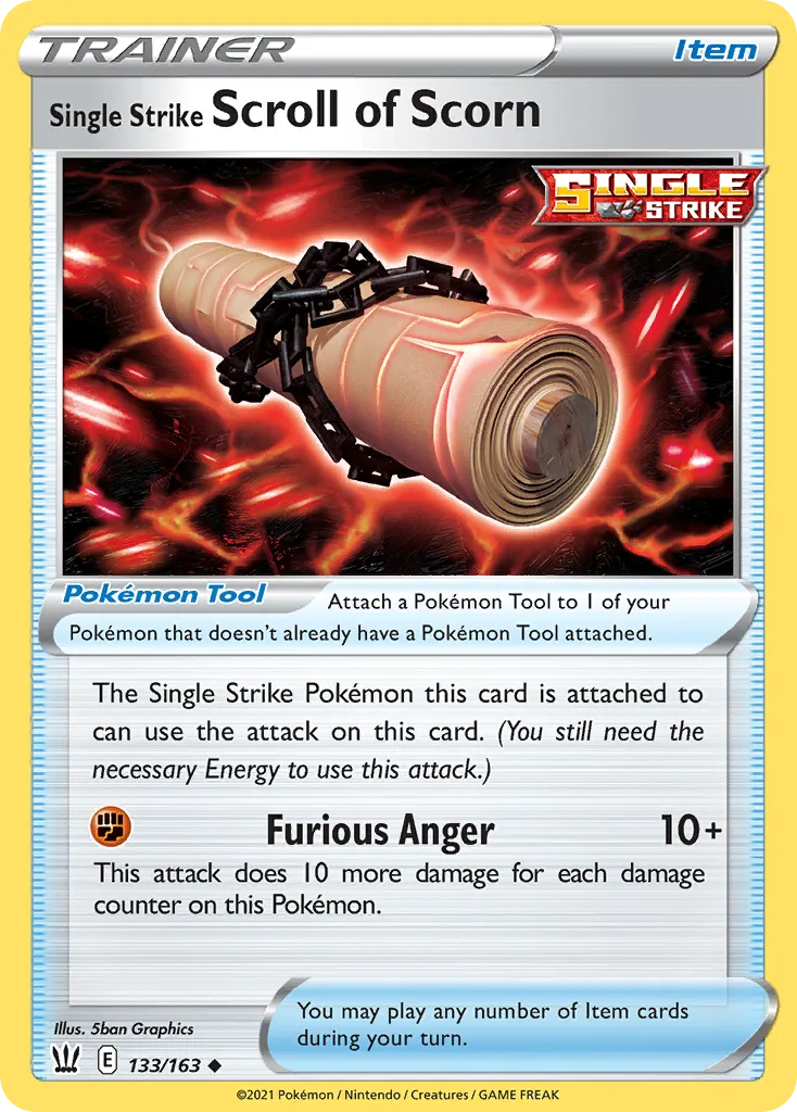 Single Strike Scroll of Scorn - Battle Styles