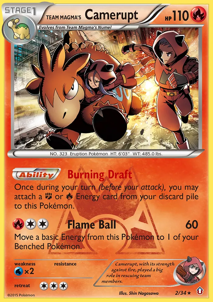 Team Magma's Camerupt - Double Crisis
