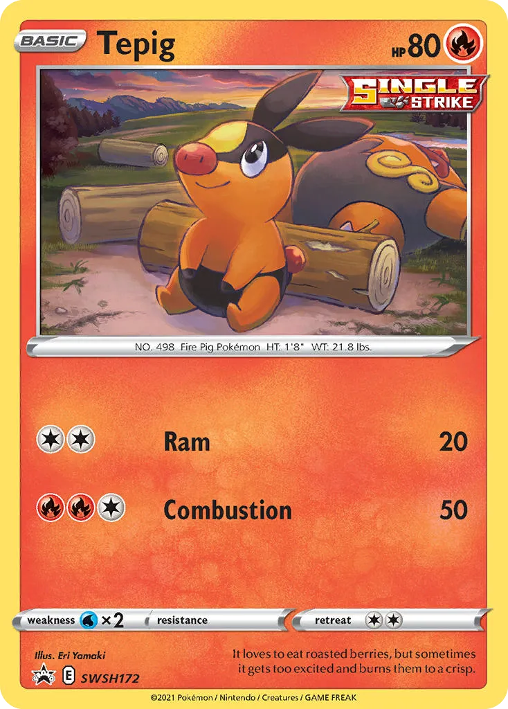 Tepig - SWSH Black Star Promos