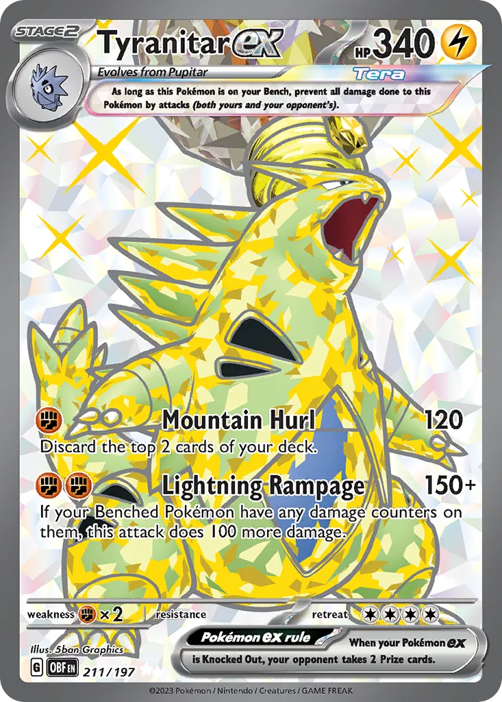 Tyranitar ex - Obsidian Flames