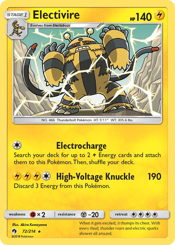 Electivire - Lost Thunder