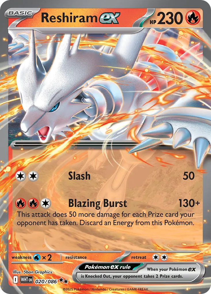 Reshiram ex - White Flare