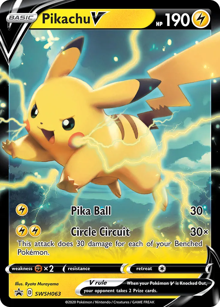 Pikachu V - SWSH Black Star Promos