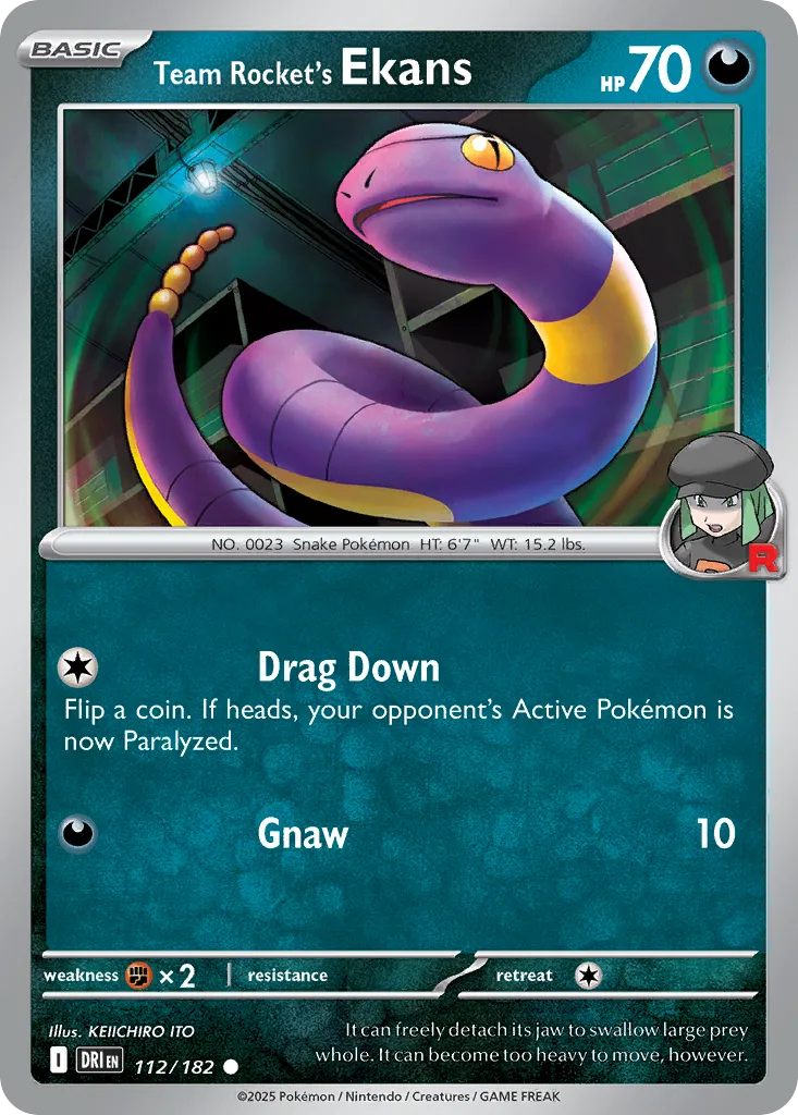 Team Rocket's Ekans - Destined Rivals