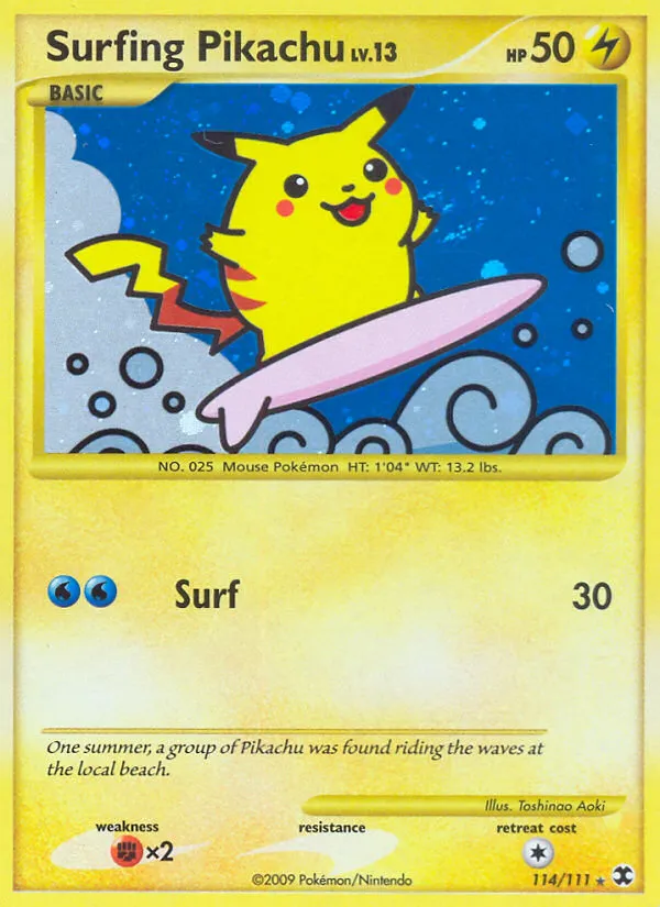 Surfing Pikachu - Rising Rivals