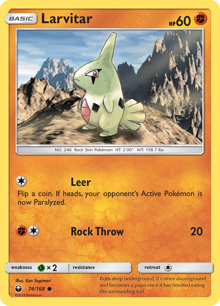 Larvitar - Celestial Storm