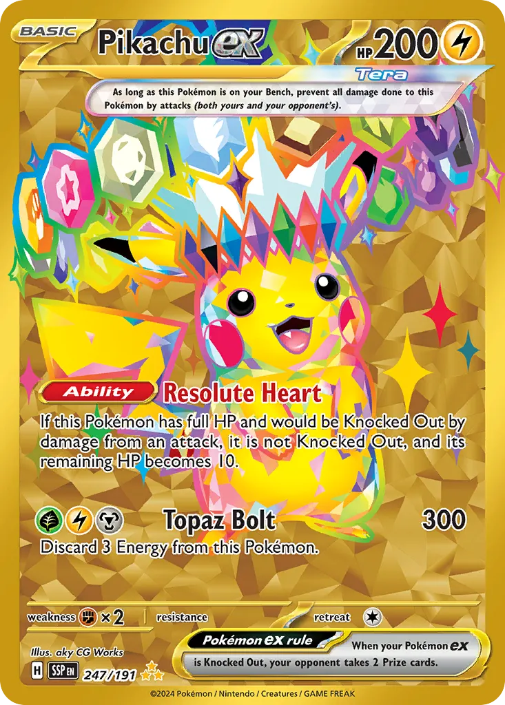 Pikachu ex - Surging Sparks