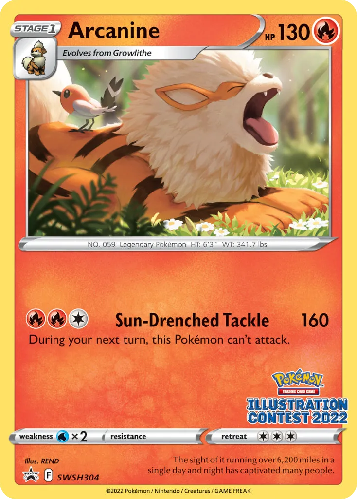 Arcanine - SWSH Black Star Promos