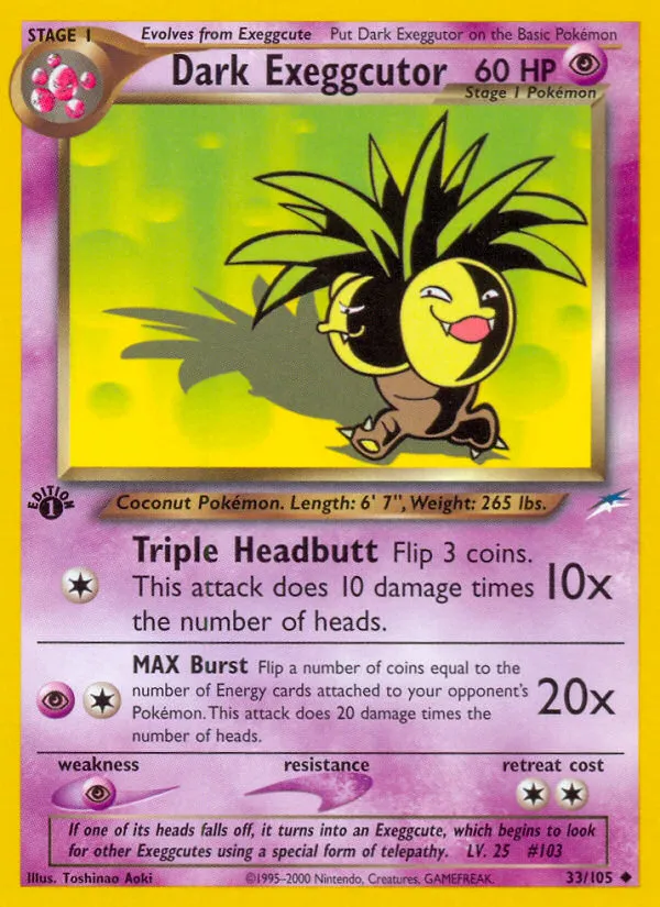 Dark Exeggutor - Neo Destiny